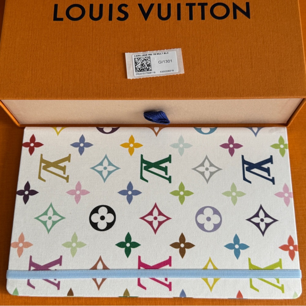 NWT Louis Vuitton Murakami LV x TM Monogram Multicolore Jane Notebook MM